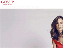 Tablet Screenshot of gossip-clothing.com